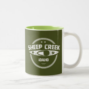 Sheep Creek Wild And Scenic River Idaho Kayaking Two-Tone Coffee Mug