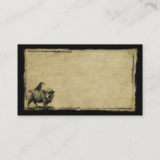 Sheep & Crow Stack- Grunged Prim Biz Cards