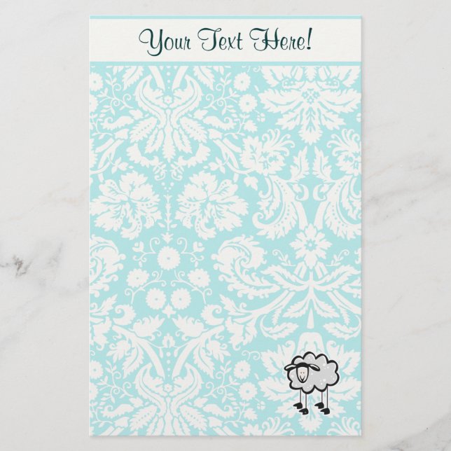 Sheep; Cute Stationery (Front)