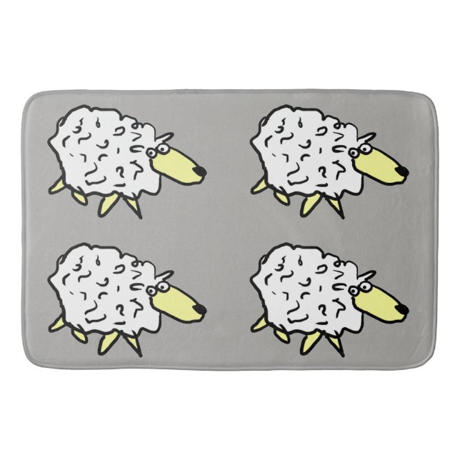 Sheep Design Bath Mat (Front)