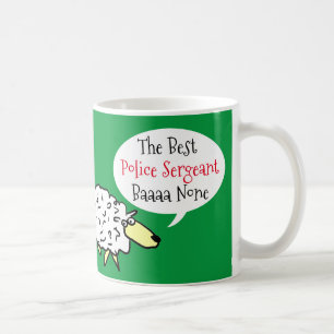 Sheep Design Best Police Sergeant Coffee Mug
