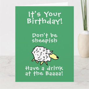 Sheep Design Cartoon Card