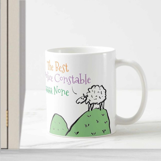Sheep Design for a Police Constable Coffee Mug (Creator Uploaded)