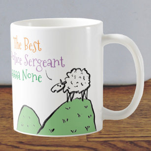 Sheep Design for a Police Sergeant Coffee Mug
