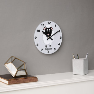 Sheep Design Personalised Round Clock