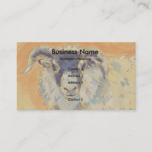 Sheep Drawing Business Cards