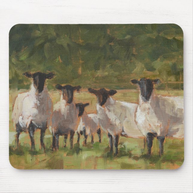 Sheep Family Mouse Pad (Front)