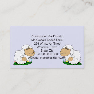 Sheep Farm Personalized Business Card