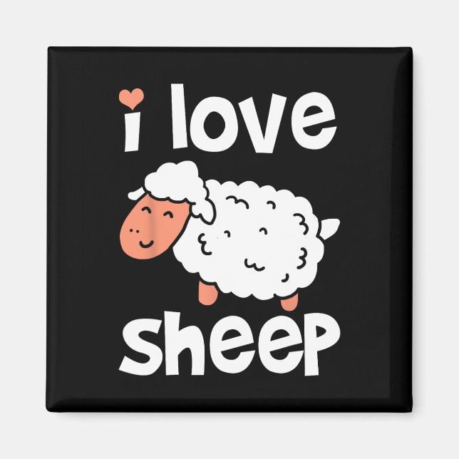 Sheep Farmer Animal  Magnet (Front)