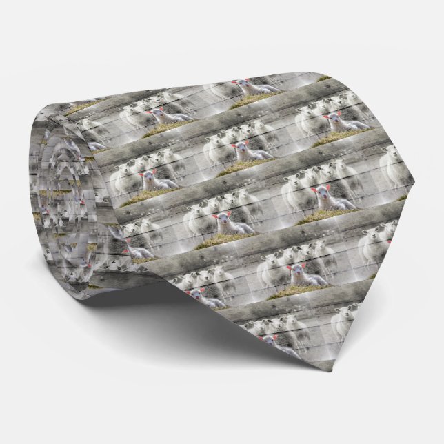Sheep Flock Baby Lamb Tie (Rolled)