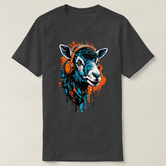Sheep funny art lover T-Shirt (Design Front)