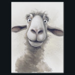 Sheep Funny Cartoon Tissue Paper<br><div class="desc">Sheep Funny Cartoon</div>