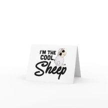 Sheep + Goat Lover Gift: I'm the Cool Sheep BLANK