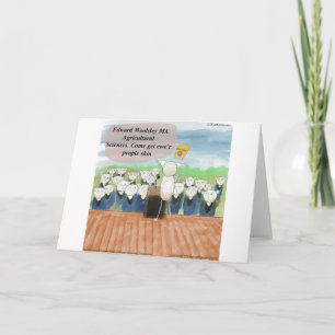 Sheep Graduation Day Funny Card