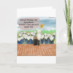 Sheep Graduation Day Funny Card