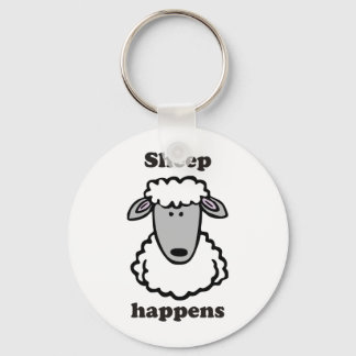 Sheep happens keychain