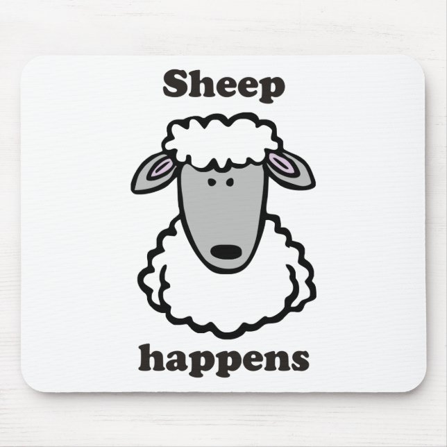 Sheep happens mouse pad (Front)