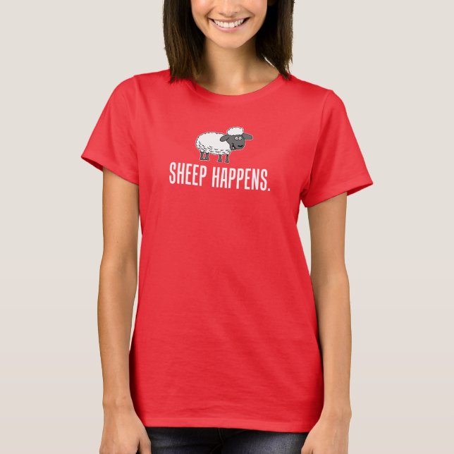 Sheep Happens T-Shirt (Front)