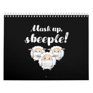 Sheep in mask   Animal Lovers Perfect Gift Calendar