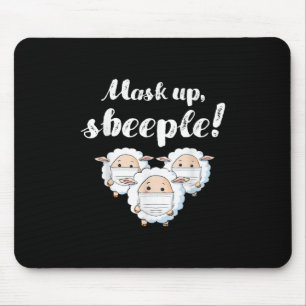 Sheep in mask Animal Lovers Perfect Gift Mouse Pad