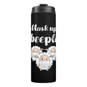 Sheep in mask Animal Lovers Perfect Gift Thermal Tumbler