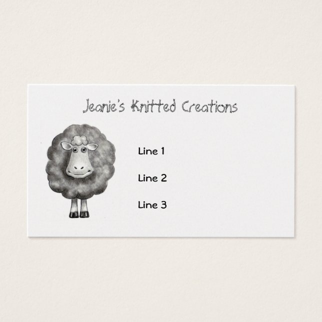 SHEEP in Pencil: Knitter, Crafter, Wool (Front)