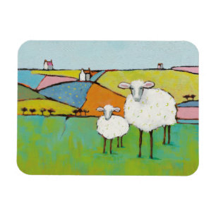 Sheep in the Meadow Magnet