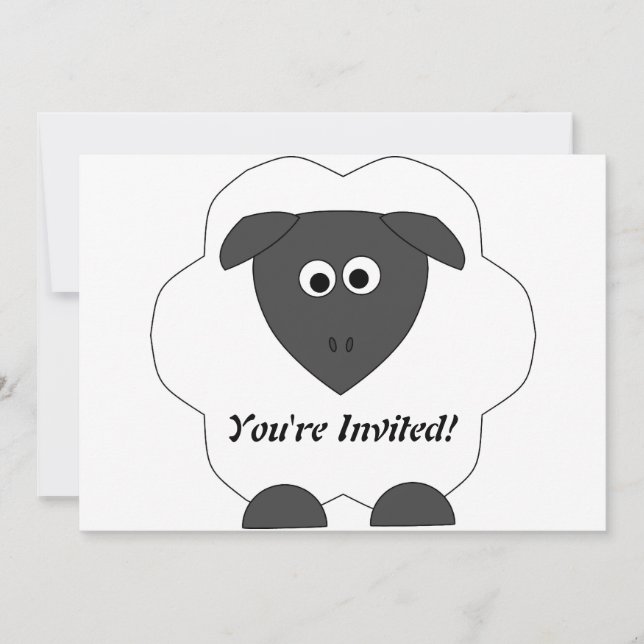 Sheep Invitation (Front)