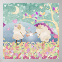 Sheep jewel for Ewe - poster print