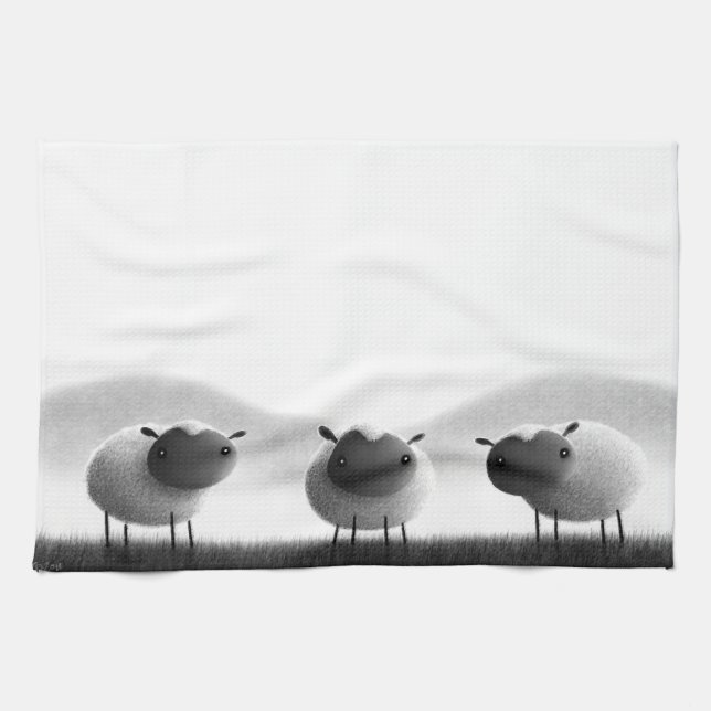 Sheep Kitchen Towel (Horizontal)