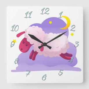 Sheep large clock