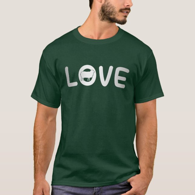 sheep love retro T-Shirt (Front)