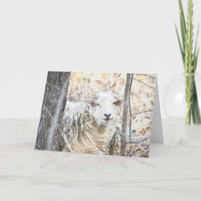 Sheep Note Card (Front)
