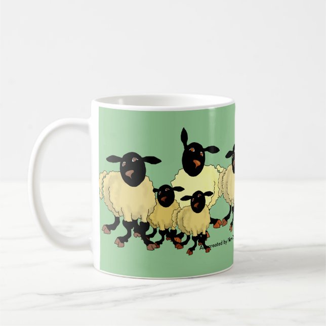 Sheep on mug (Left)