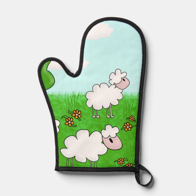 Sheep Oven Mitt (Front)