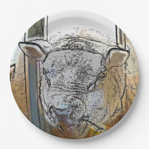 SHEEP PAPER PLATE