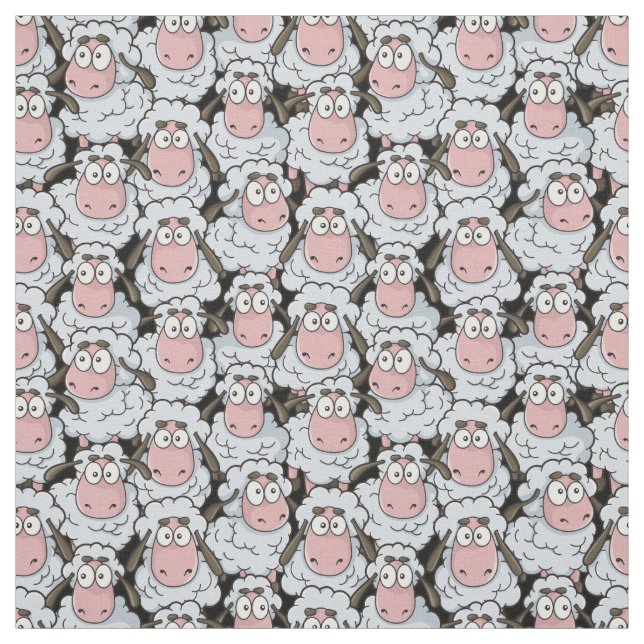 Sheep Pattern Fabric (Swatch)