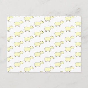 Sheep Pattern. Postcard