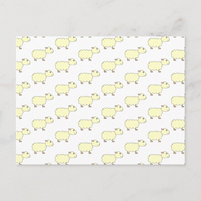 Sheep Pattern. Postcard (Front)