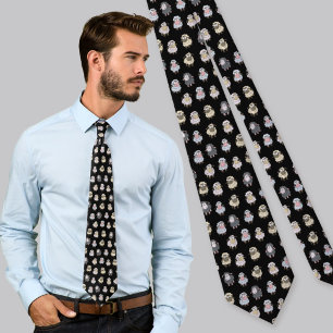 Sheep pattern tie
