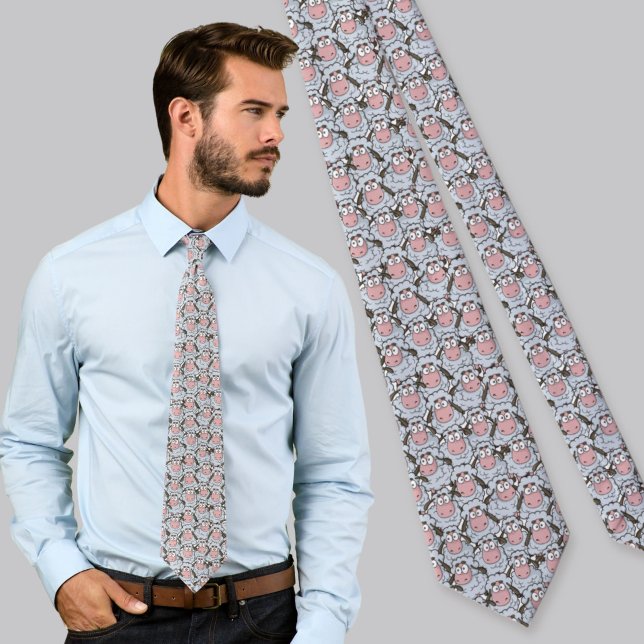 Sheep Pattern Tie (Creator Uploaded)