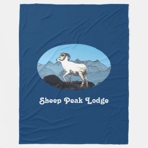 Sheep Peak Lodge Fleece Blanket