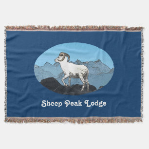 Sheep Peak Lodge Throw Blanket