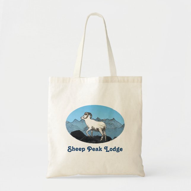 Sheep Peak Lodge Tote Bag (Front)