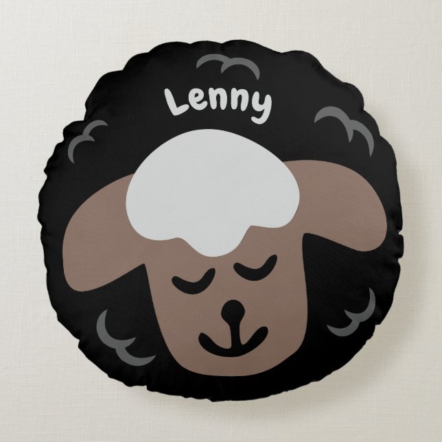 Sheep - personalizable children's pillow (Front)