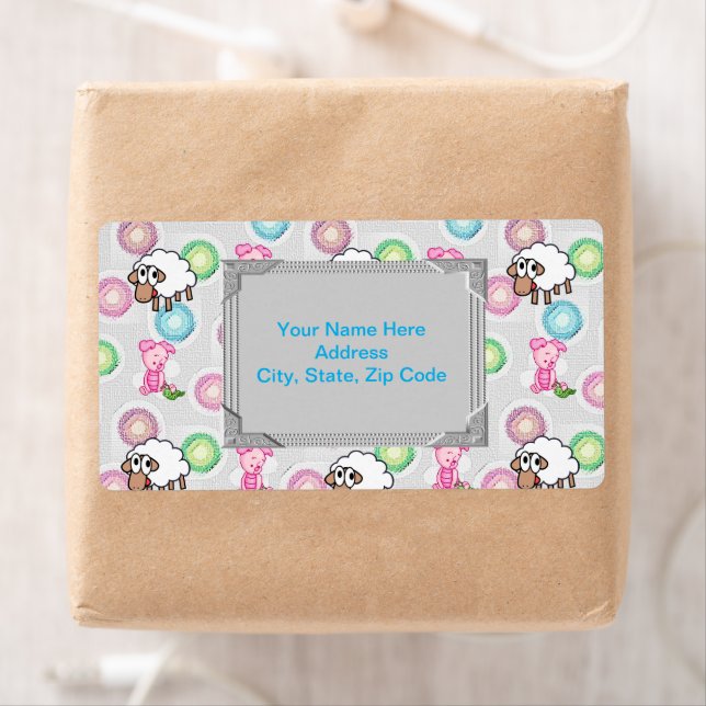 Sheep & Pigs Monogram Labels (Insitu)