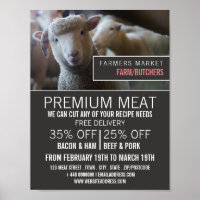 Sheep Portrait, Farmer & Butcher Advertising