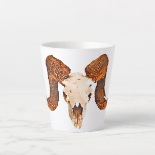 Sheep Ram's Skull Latte Mug