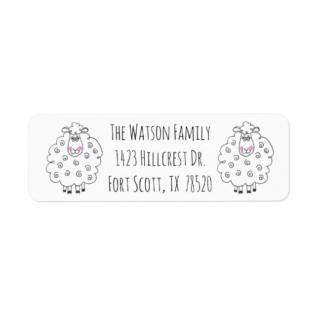 SHEEP Return Address Label (Front)