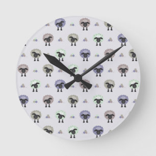Sheep Round Clock